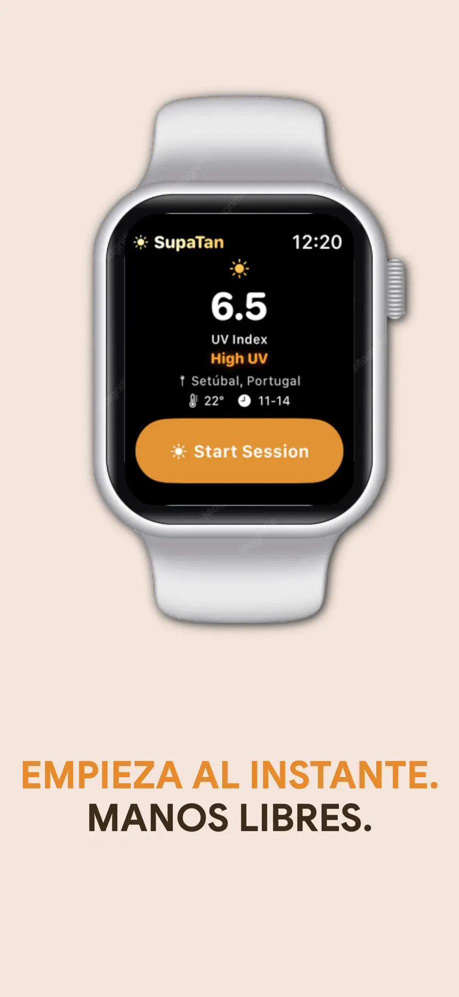 SuperBronce en Apple Watch con índice UV en directo